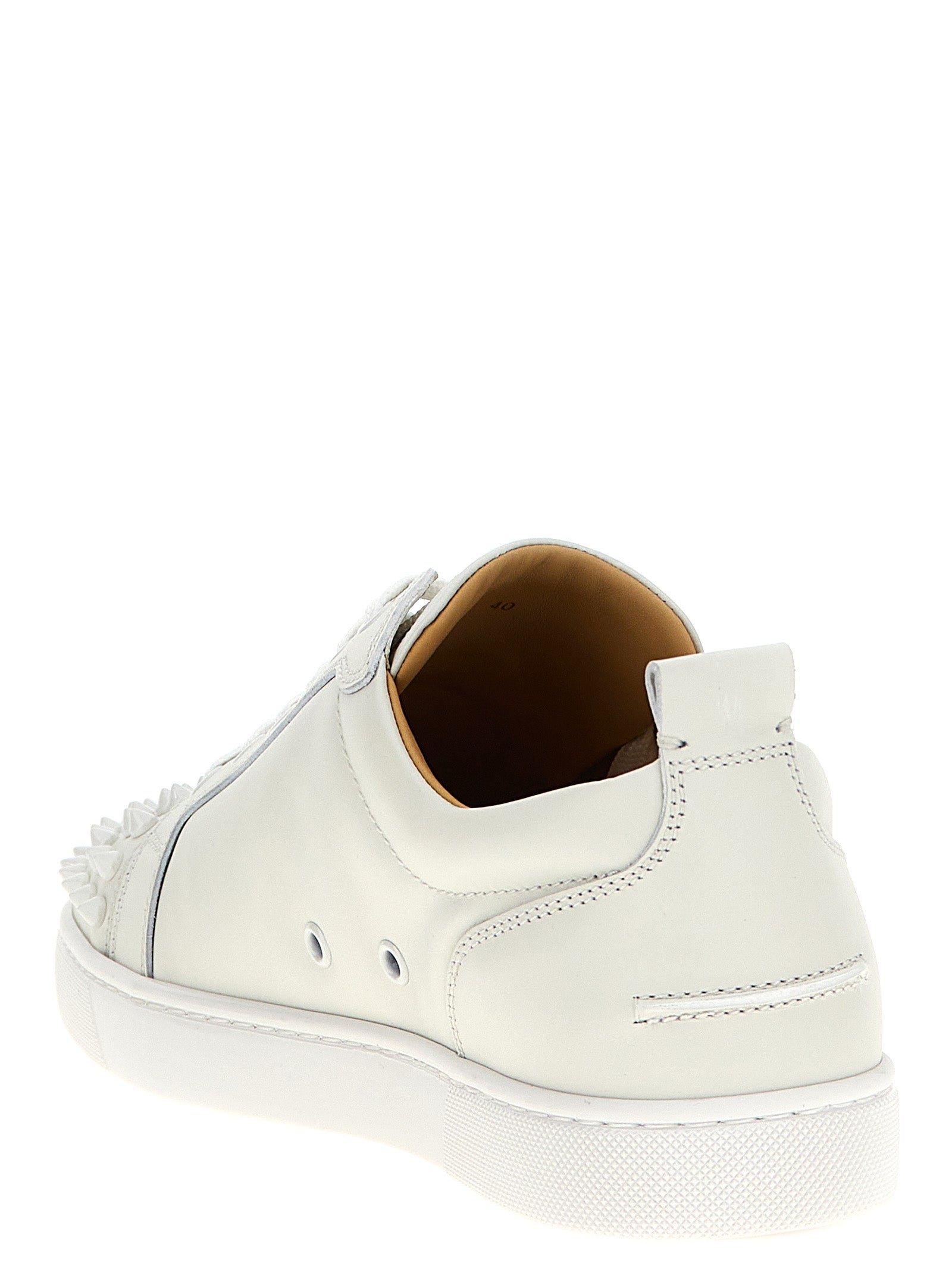 Louis Junior Spikes sneakers White Calfskin Leather (bos Taurus)