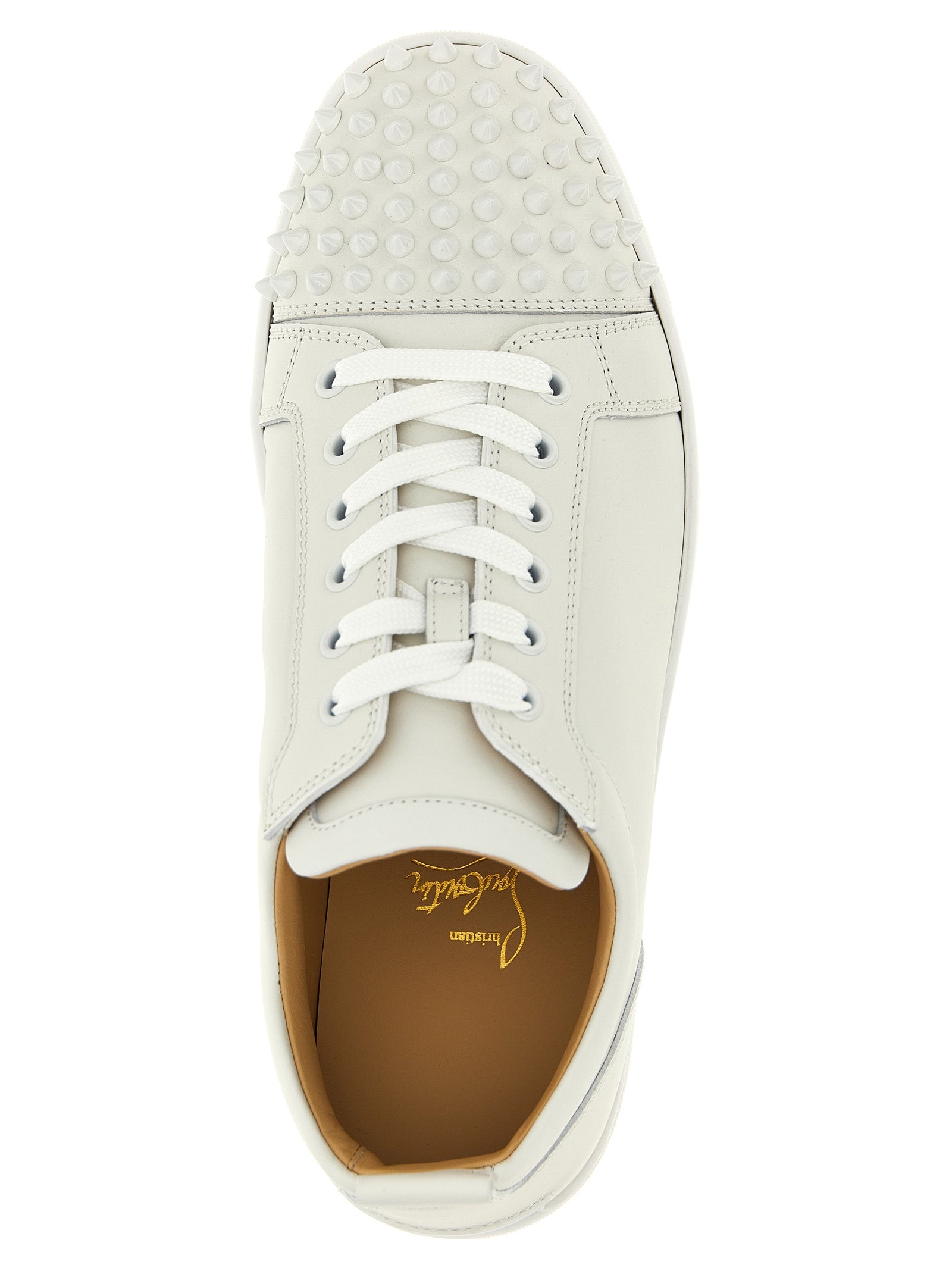 Louis Junior Spikes sneakers White Calfskin Leather (bos Taurus)