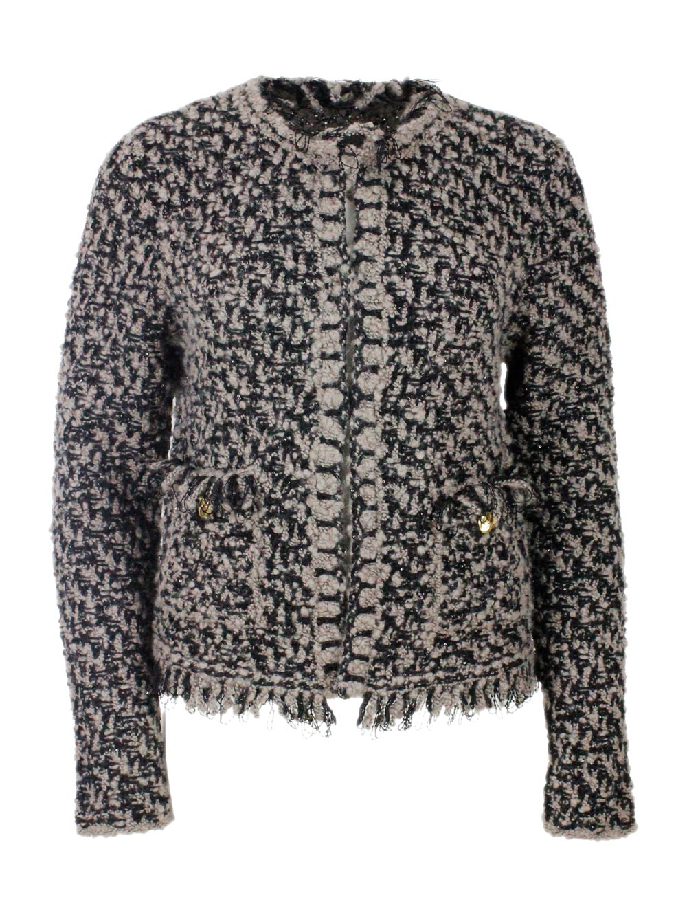 Fabiana Filippi Jackets Taupe - Nero 28pa 25wo 22pc