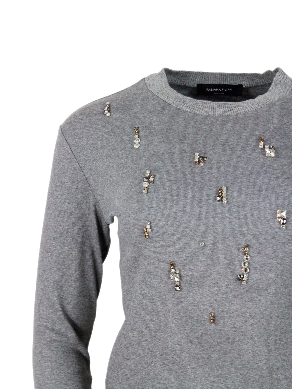 Fabiana Filippi T-Shirts And Polos Grey 94co 6ea