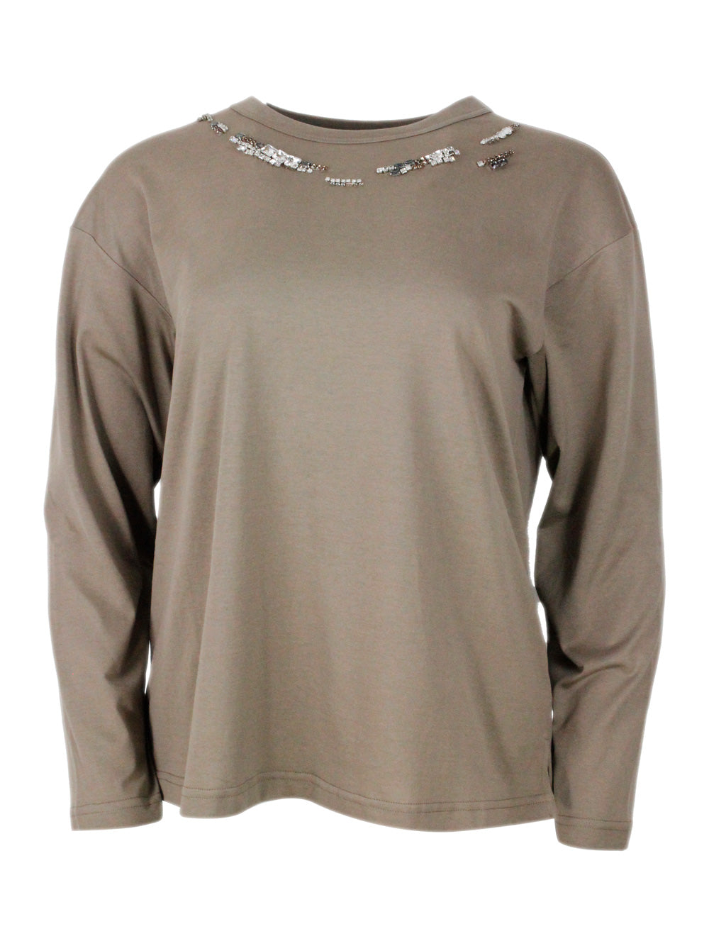 Fabiana Filippi T-Shirts And Polos Fango 100co