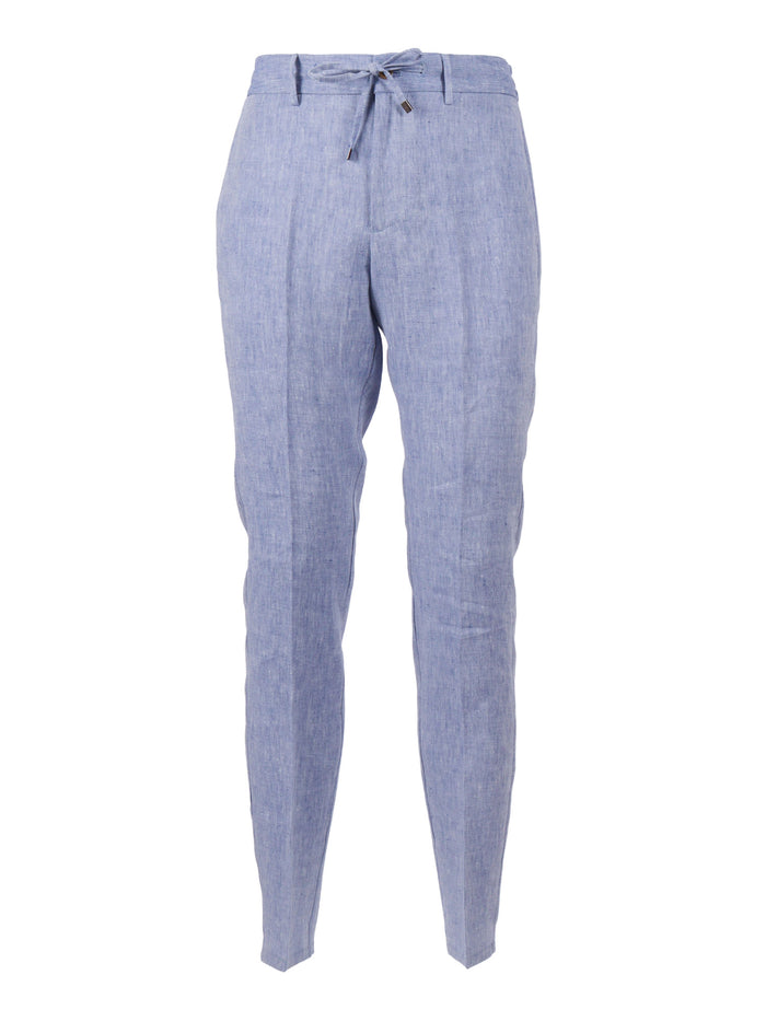 Spiaggia Pants Light Blue Linen