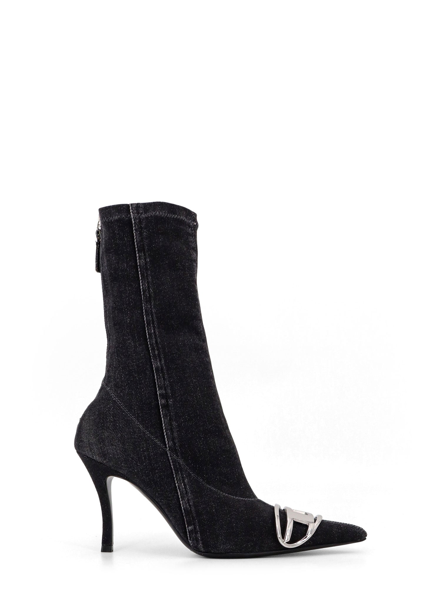 Diesel Boots Black Denim