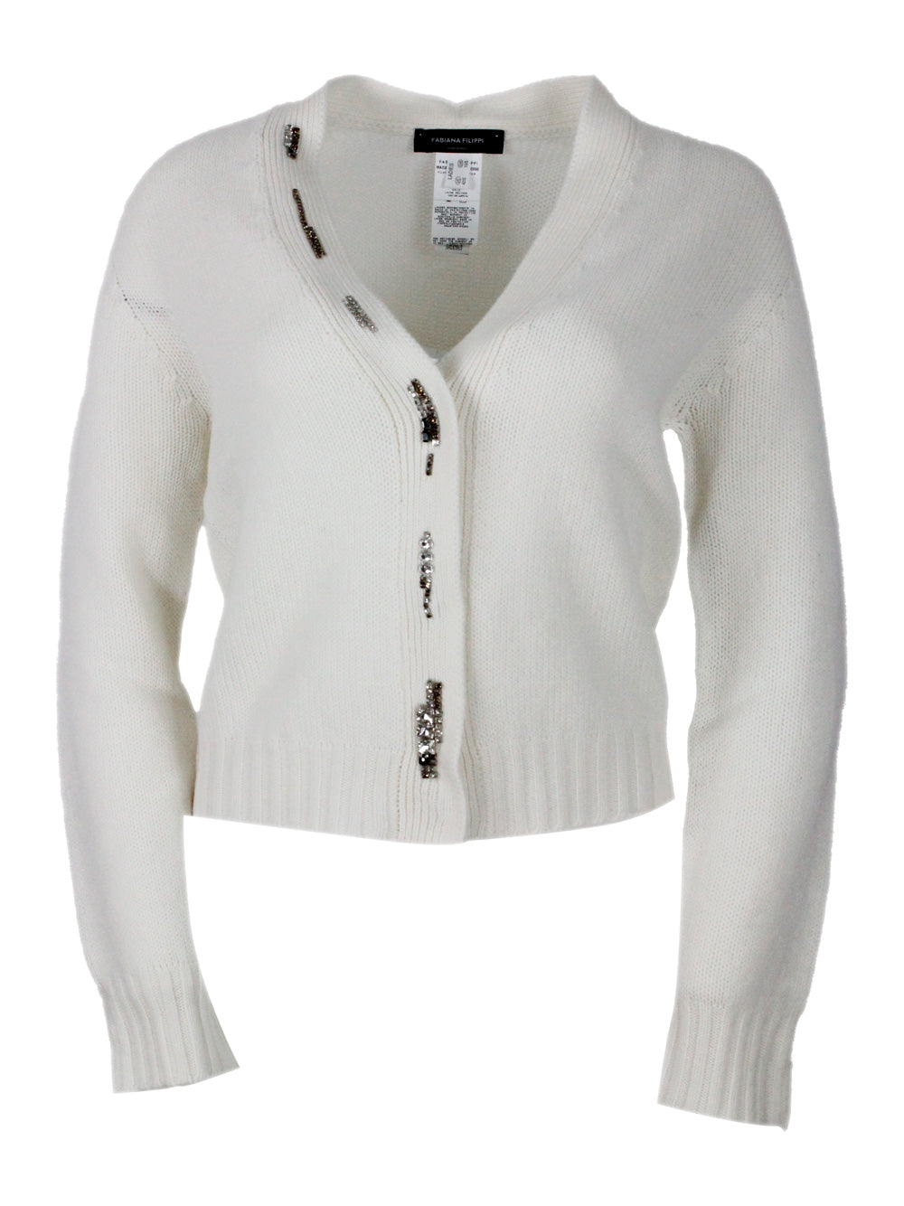 Fabiana Filippi Sweaters White 75wv 15se 10ws
