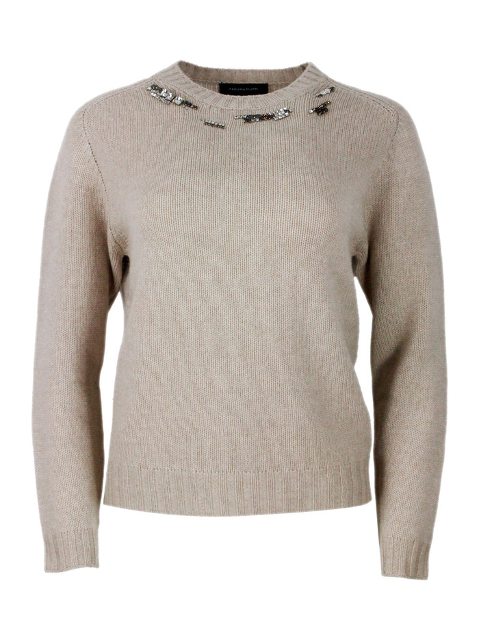Fabiana Filippi Sweaters Beige 75wv 15se 10ws