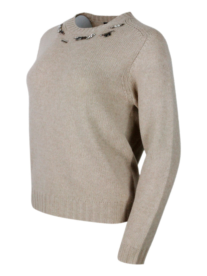 Fabiana Filippi Sweaters Beige 75wv 15se 10ws