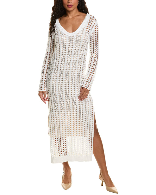 Brunello Cucinelli Womens White Linen Silk Open Knit Suit