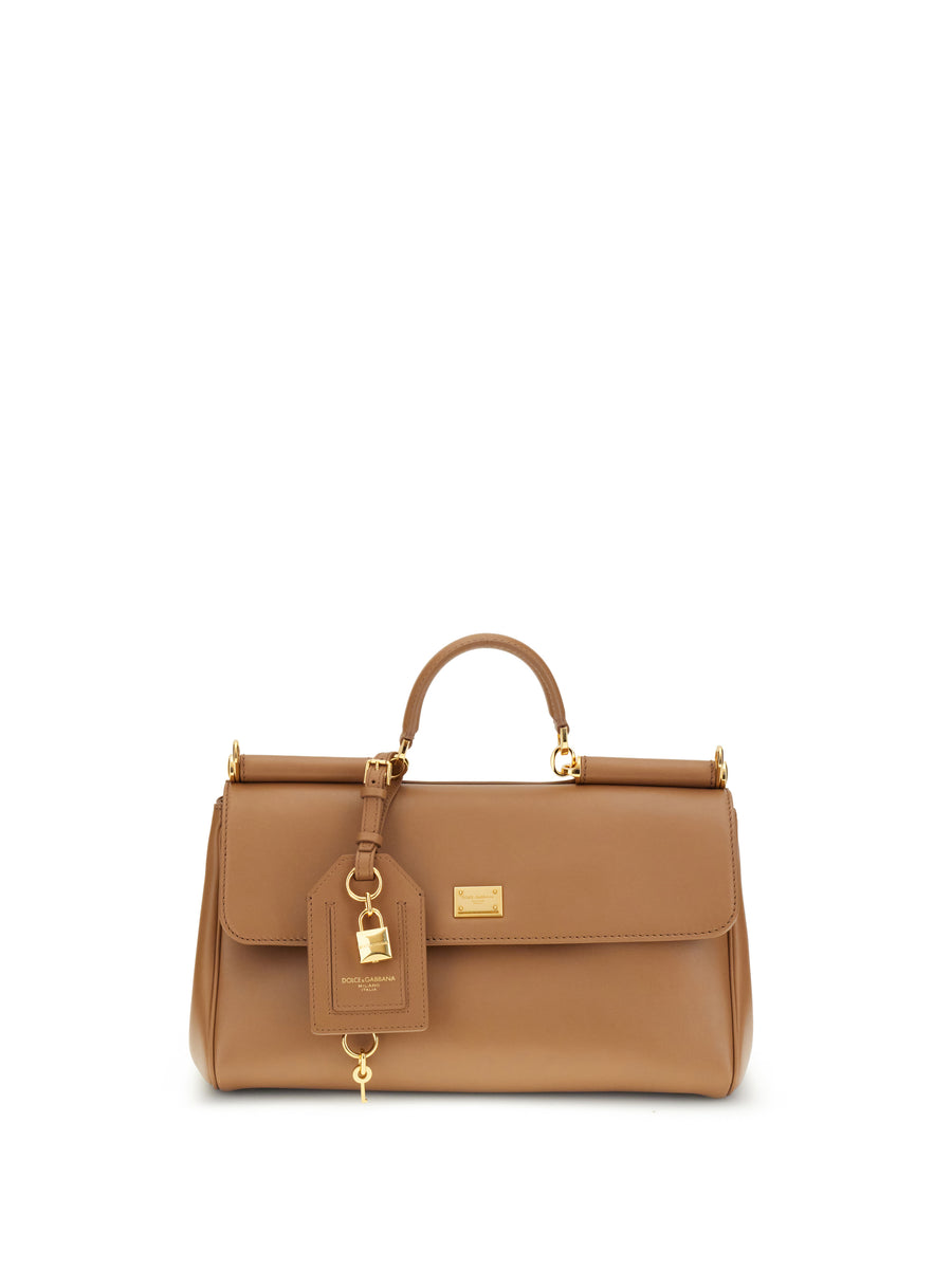 Leather Handbag My Sicily Caramel Calf Shoulder Bags