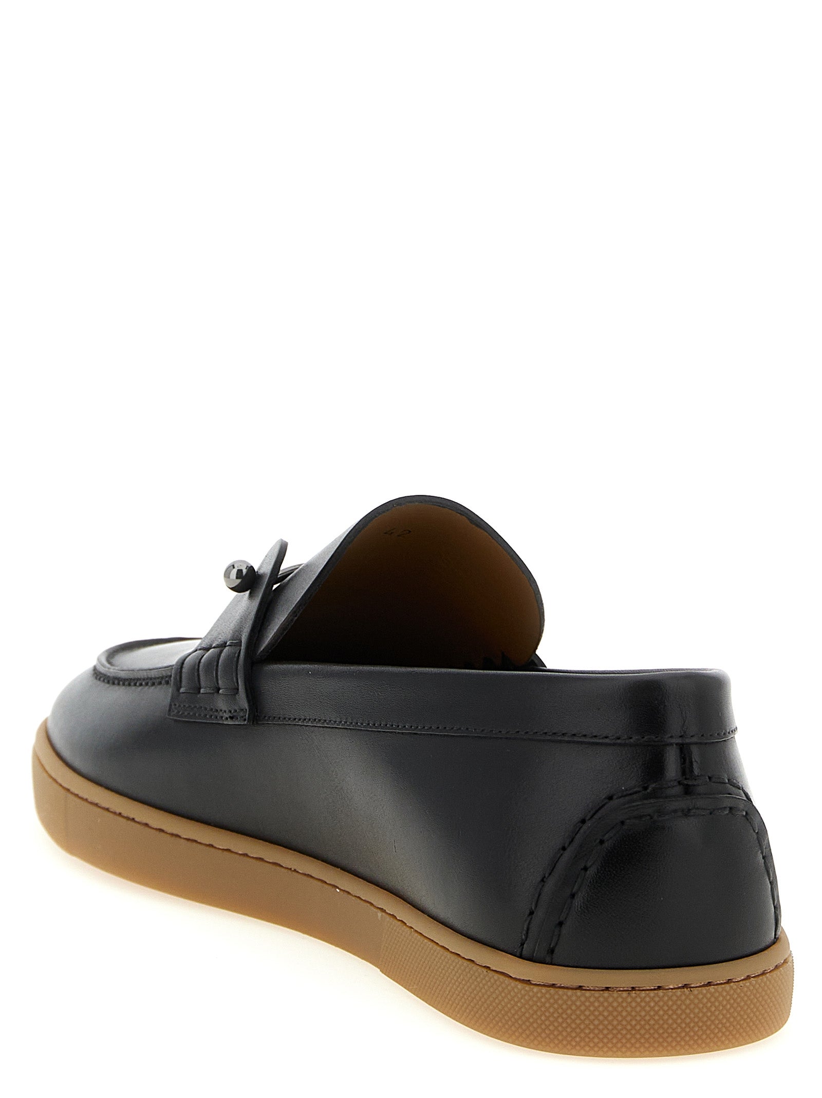Chambeliboat loafers Black Calfskin Leather (bos Taurus)