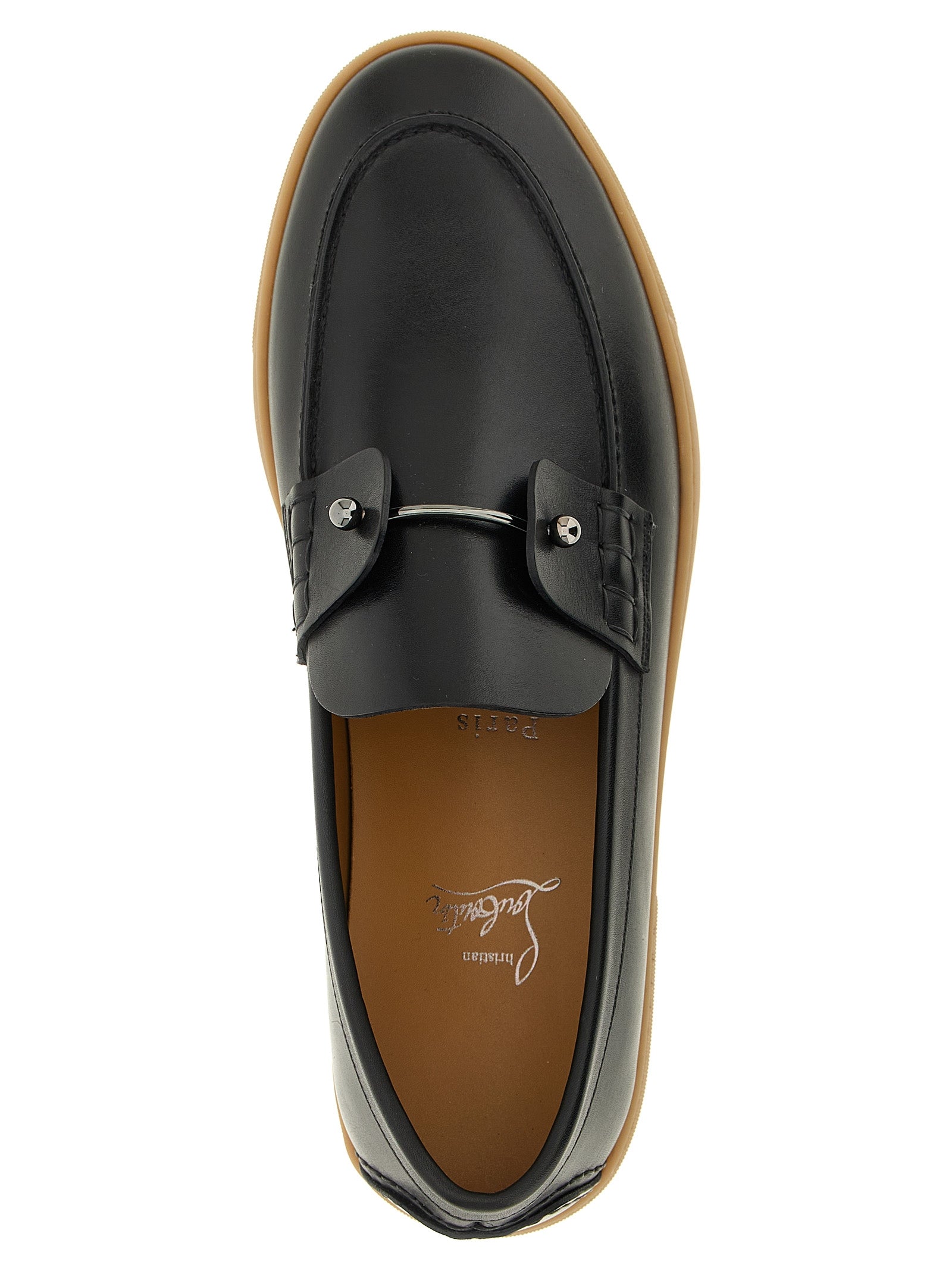Chambeliboat loafers Black Calfskin Leather (bos Taurus)