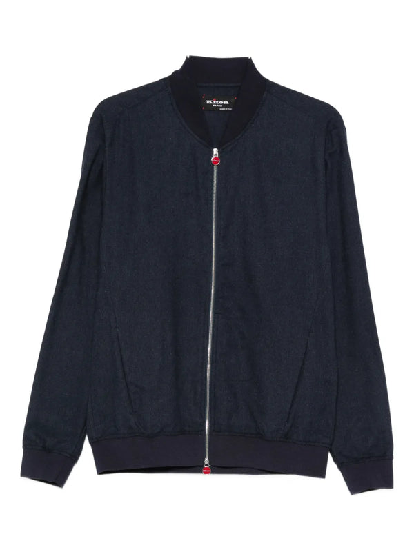 Kiton Cotton 100% jacket in dark blue