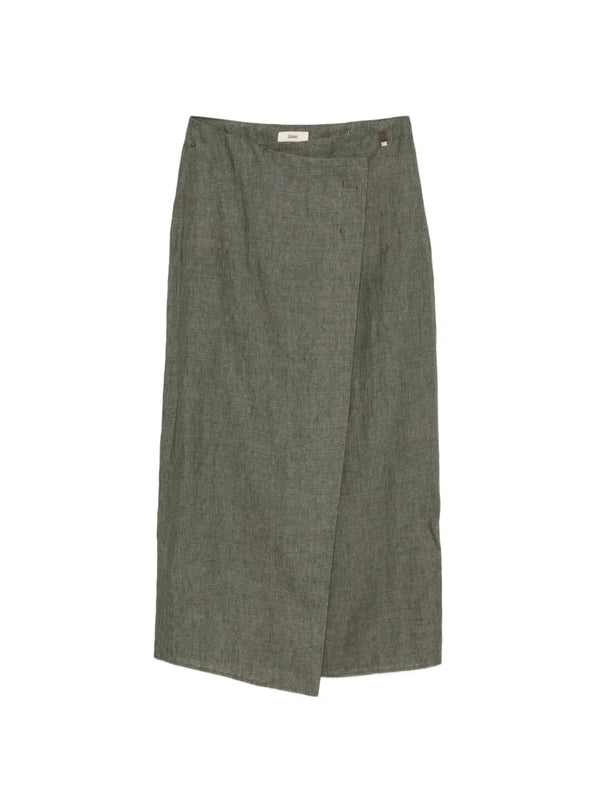 Herno Linen 100% skirt in sage