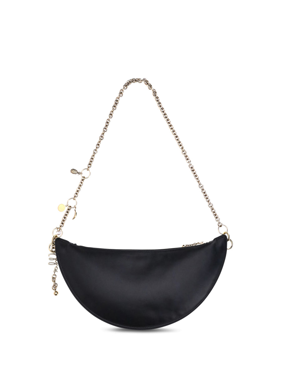Shoulder Bag Icons Black Nappa Calf Leather