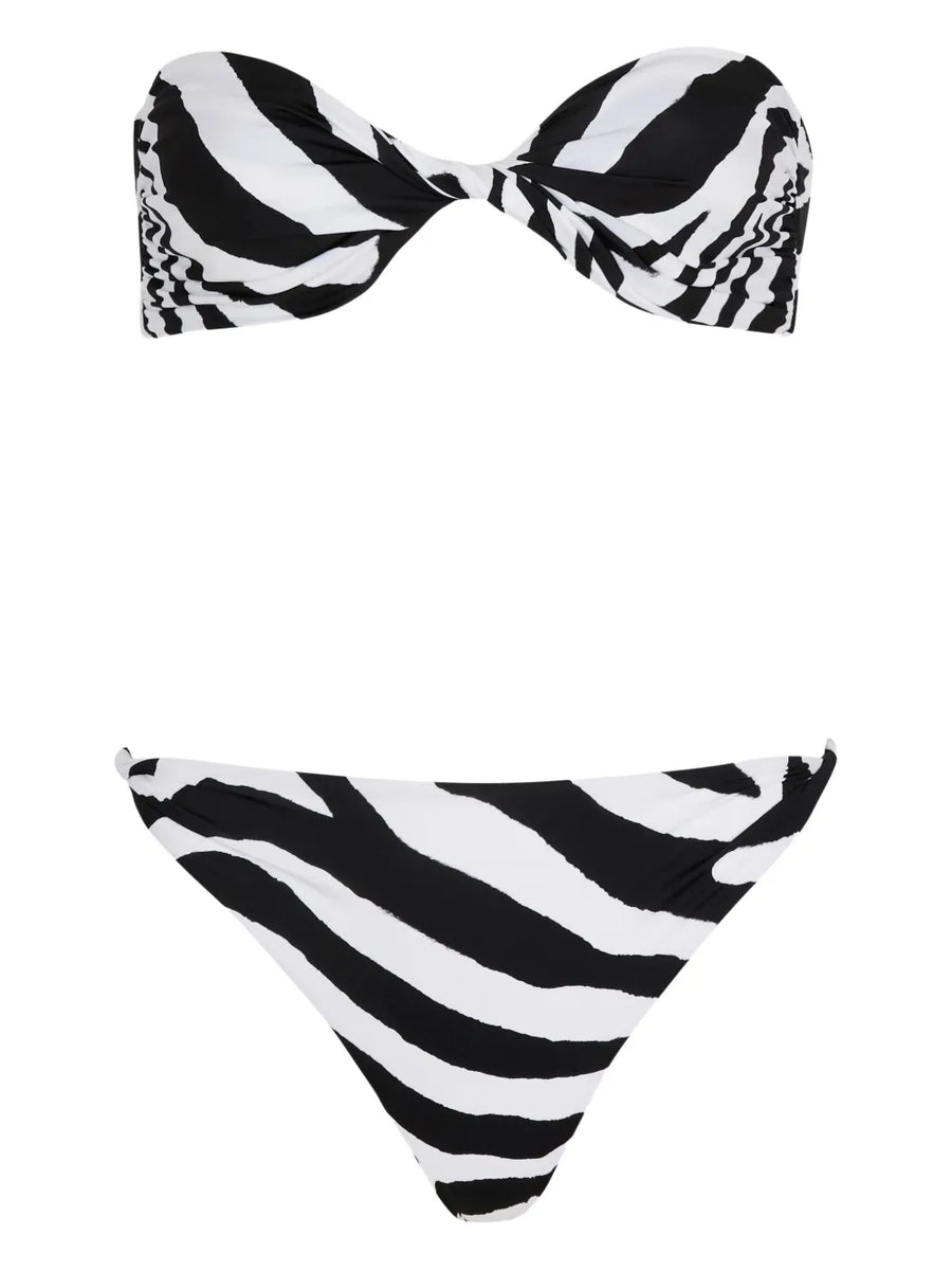 Balmain Knit bikini in black