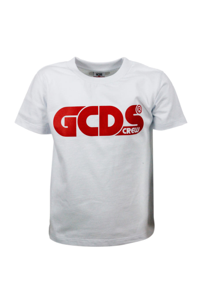 GCDS T-shirts and Polos White 100co