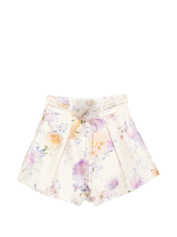 Zimmermann Outer: Silk 53% shorts in cream
