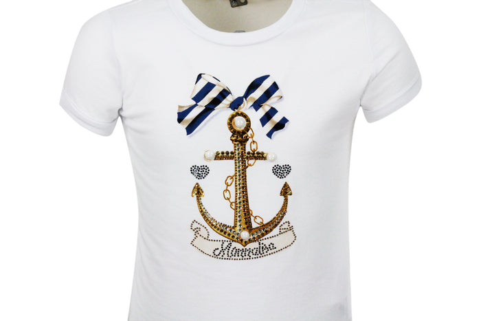 Monnalisa T-shirts and Polos White 100co