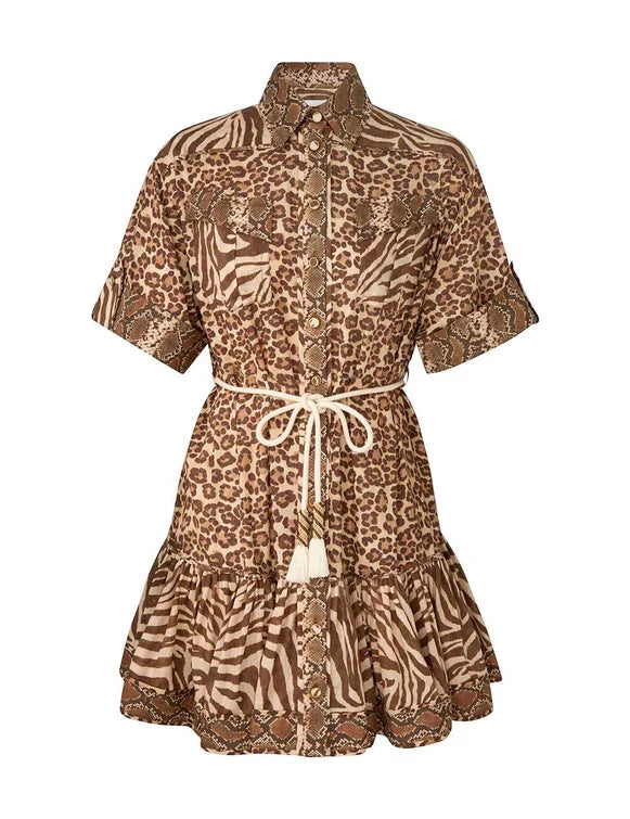 Zimmermann Cotton 100% dress in brown