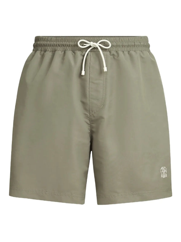 Brunello Cucinelli Polyester 100% swim shorts in khaki