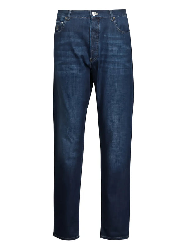 Brunello Cucinelli Cotton 100% jeans in indigo