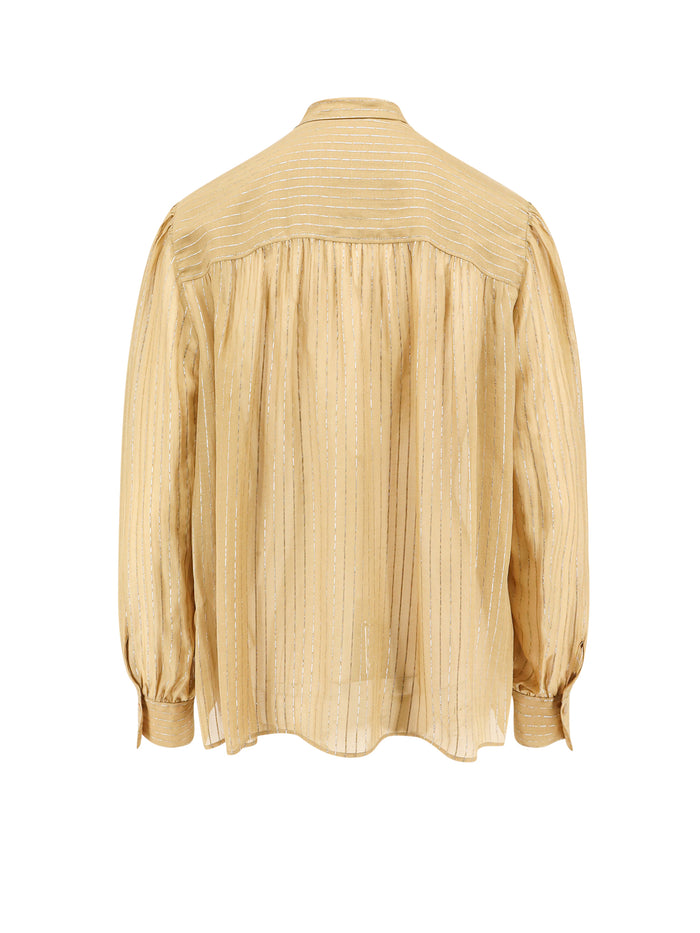 Chloè T-shirts and Polos Beige Seta Elastan
