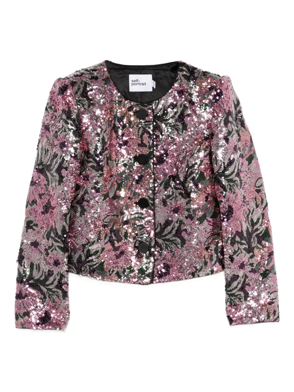 Self-Portrait Outer: Polyamide 100% jacket in pink