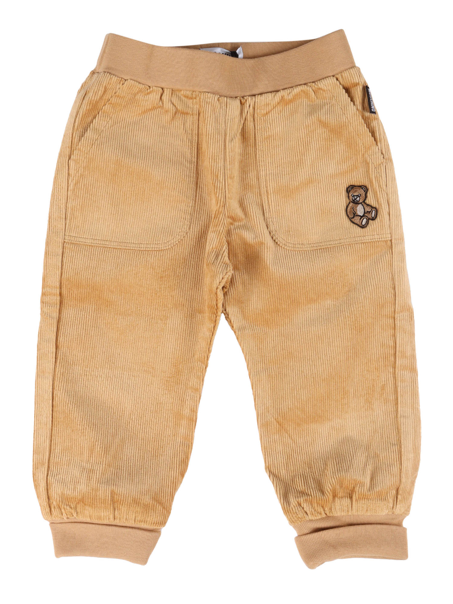 Long Pants Beige Cotton Modal Elastane