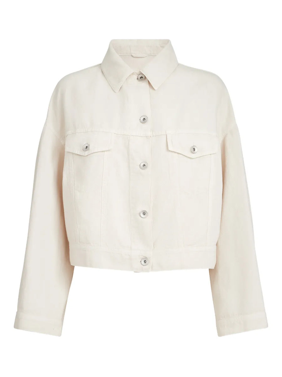 Brunello Cucinelli Cotton 100% jacket in chalk white