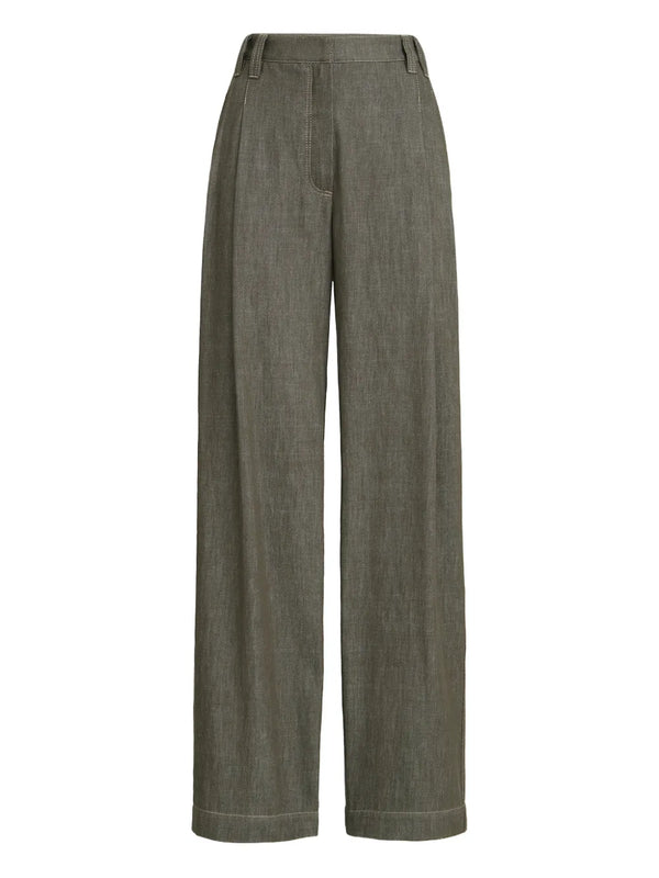 Brunello Cucinelli Cotton 100% trousers in olive