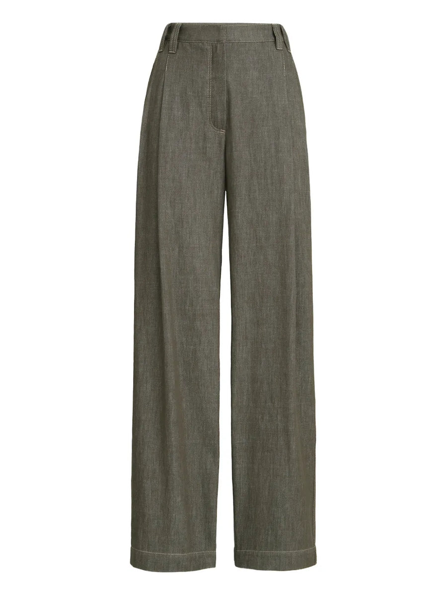 Brunello Cucinelli Cotton 100% trousers in olive