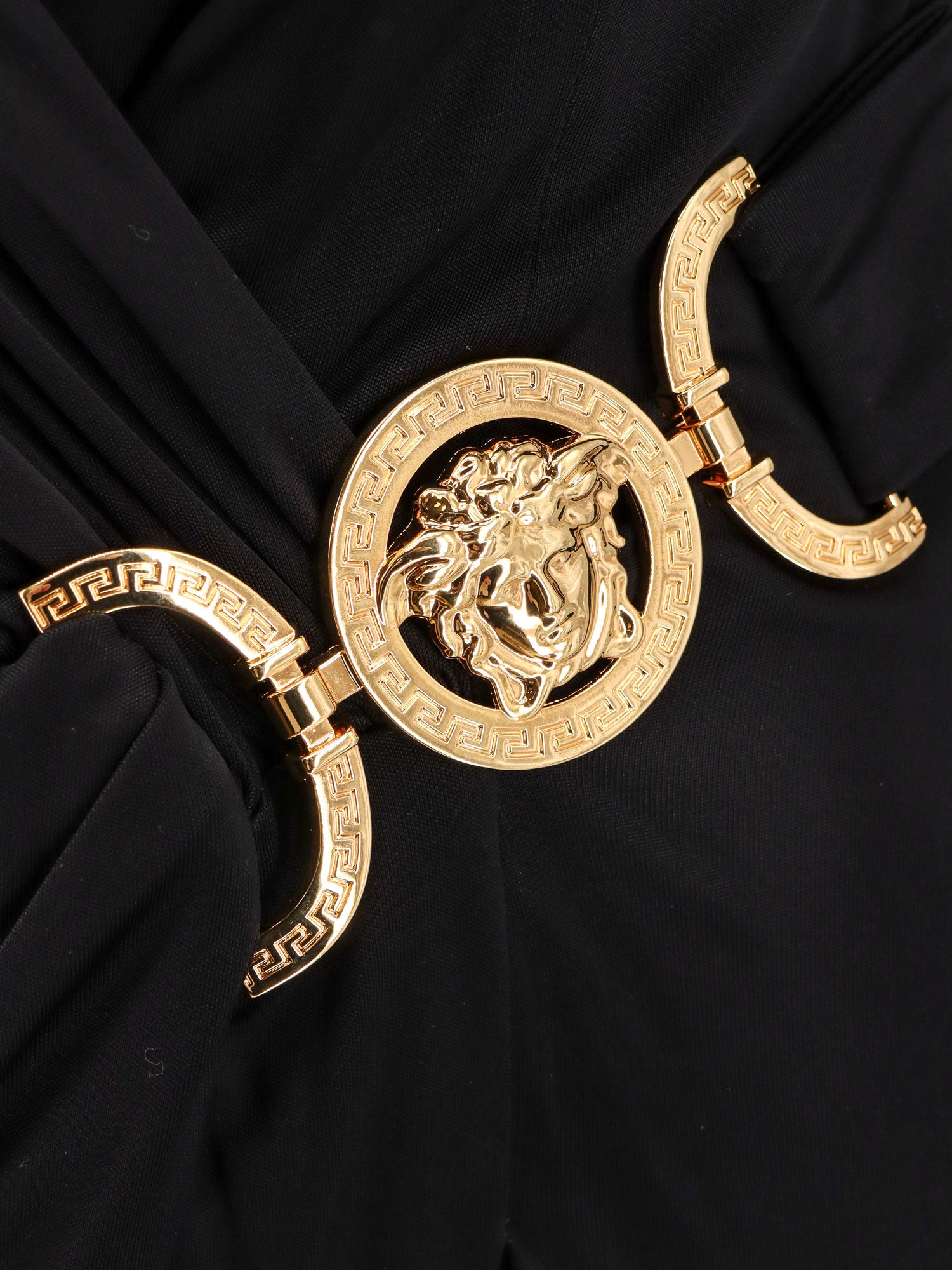 Versace Dresses Black Viscosa