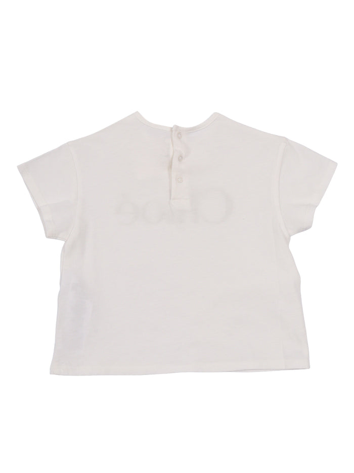 T-SHIRT White Cotton Short Sleeves