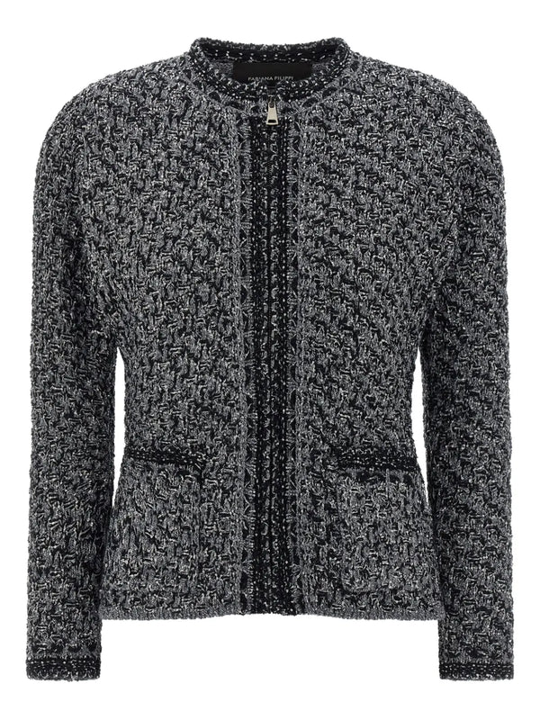 Fabiana Filippi Cotton 76% jacket in charcoal grey