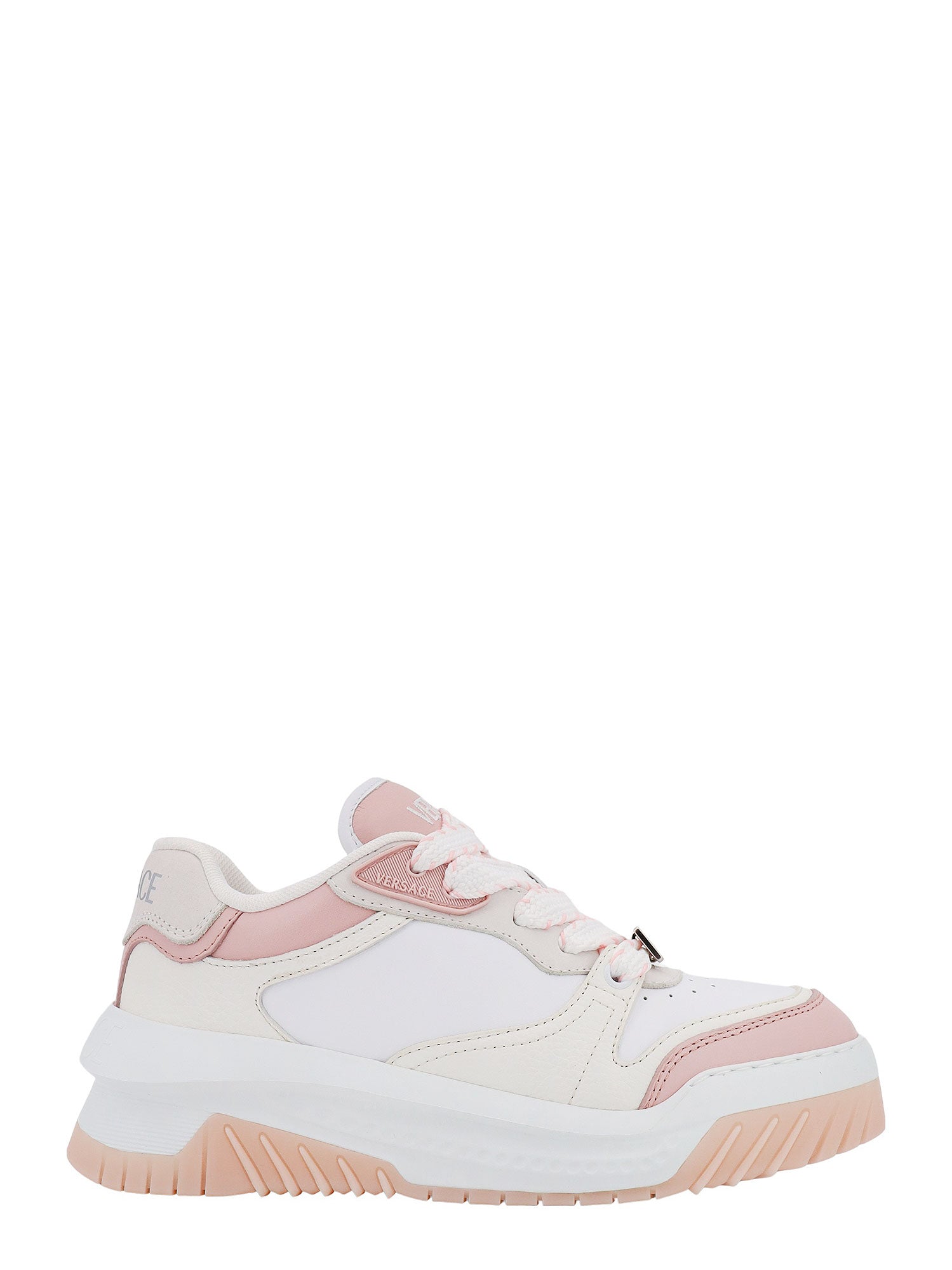 Versace Sneakers White Pelle