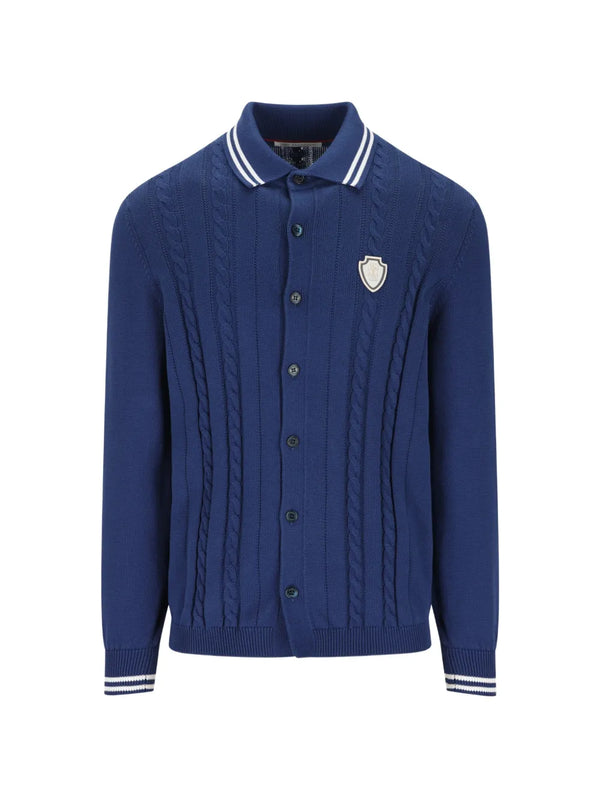 Brunello Cucinelli Cable knit cardigan in navy
