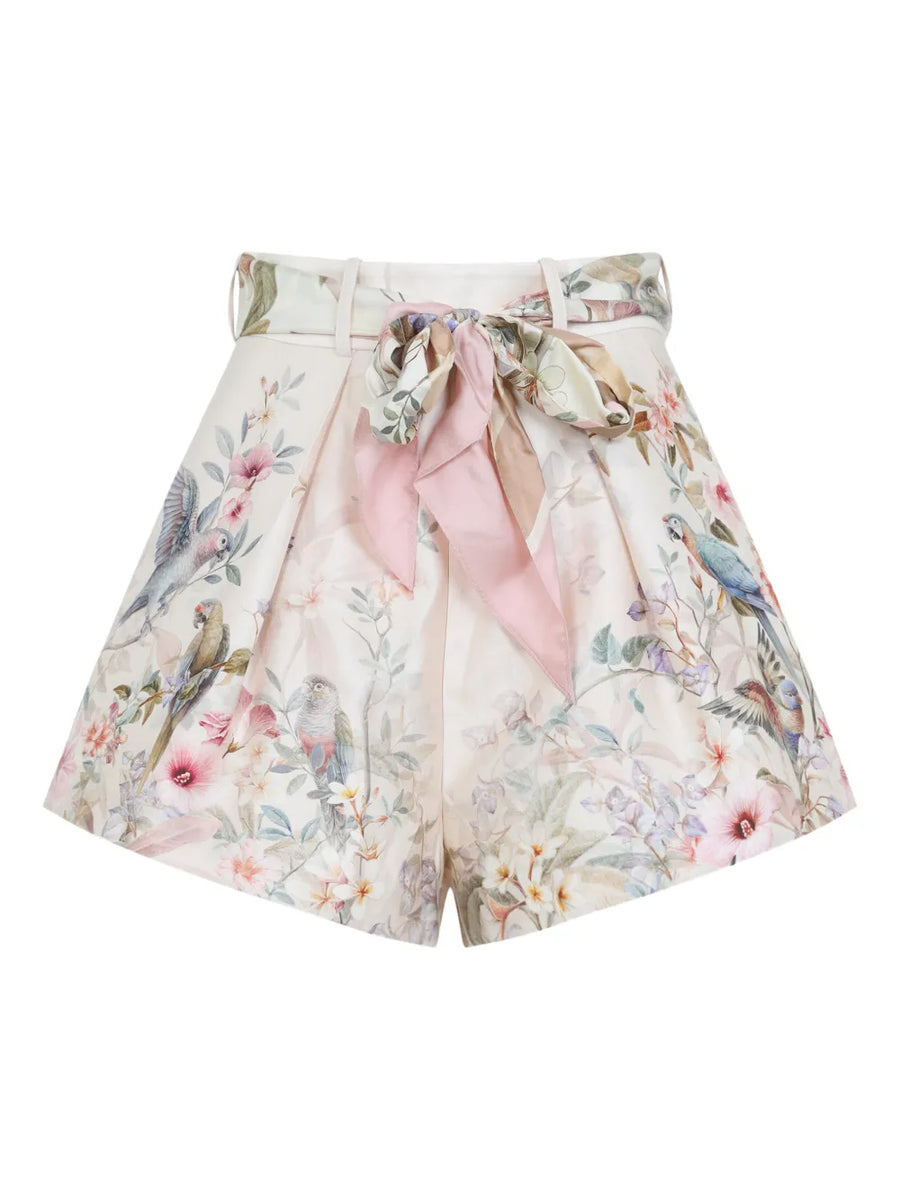 Zimmermann Outer: Silk 53% shorts in cream