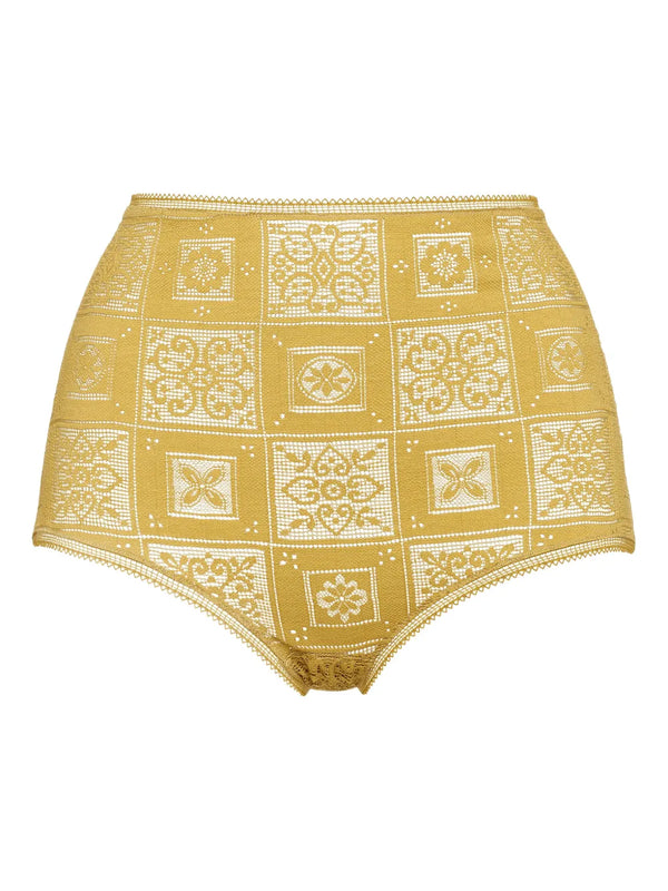 Eres Polyamide 85% briefs in chartreuse