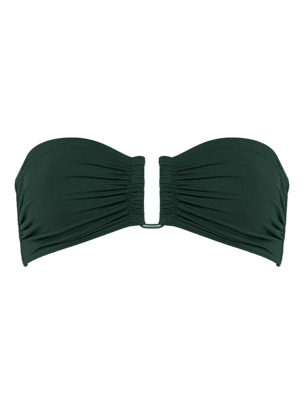 Eres Polyamide 84% bikini top in green
