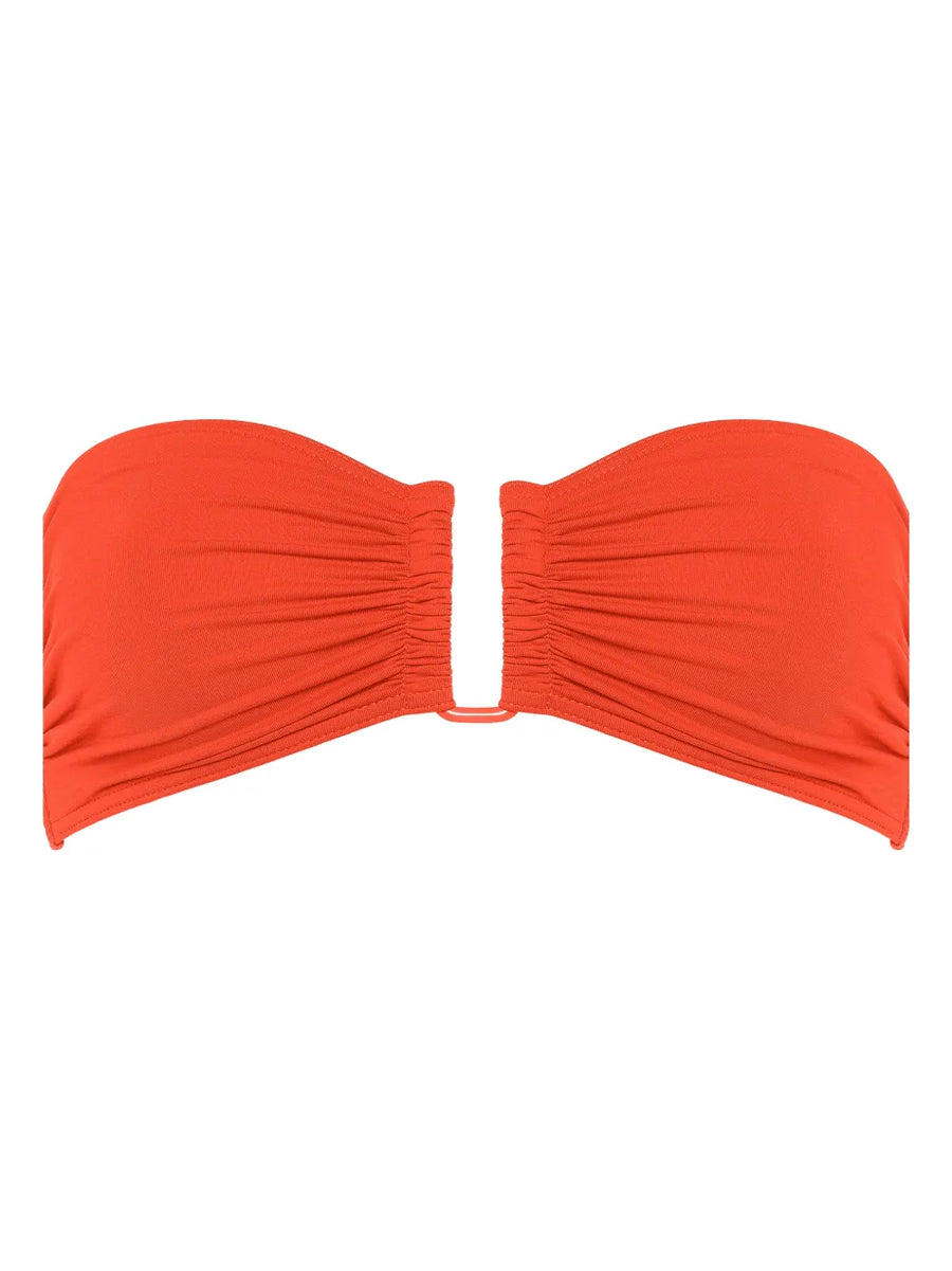 Eres Polyamide 84% bandeau top in orange