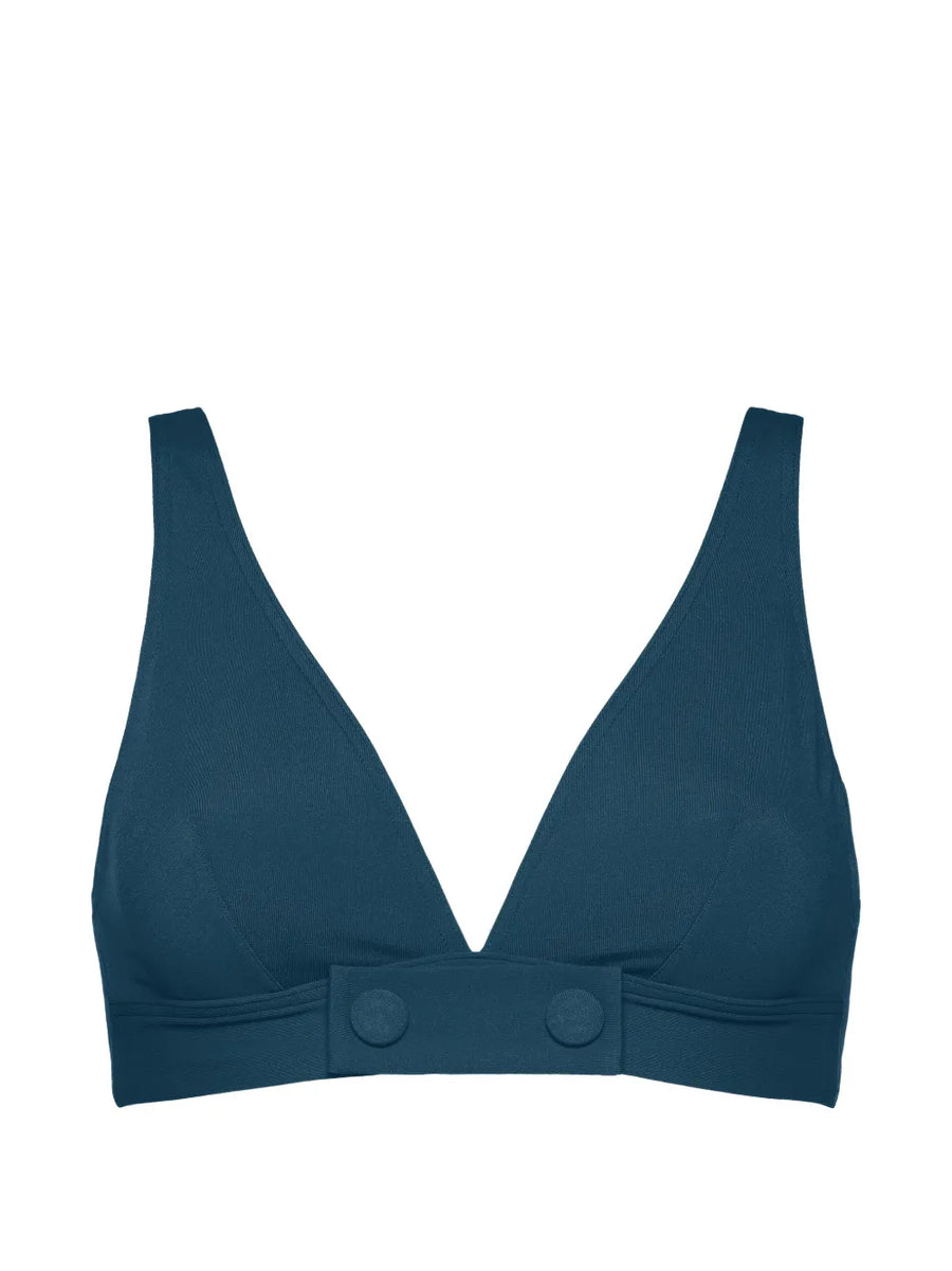 Eres Polyamide 84% bikini top in teal
