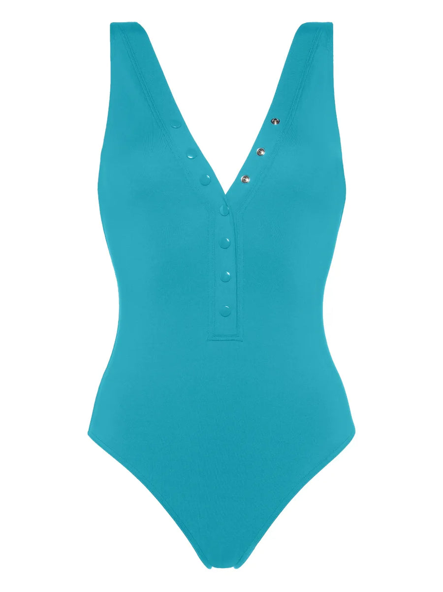 Eres Polyamide 84% one-piece swimsuit in turquoise