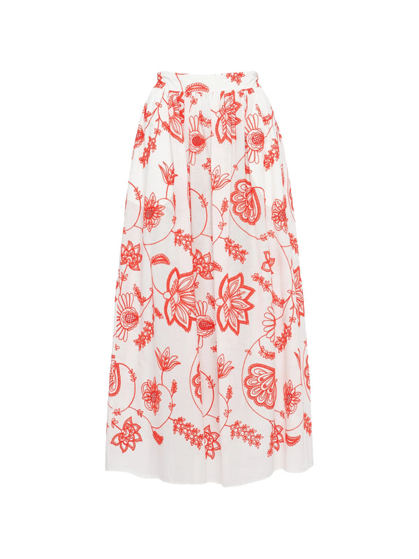 Eres Cotton 100% skirt in white