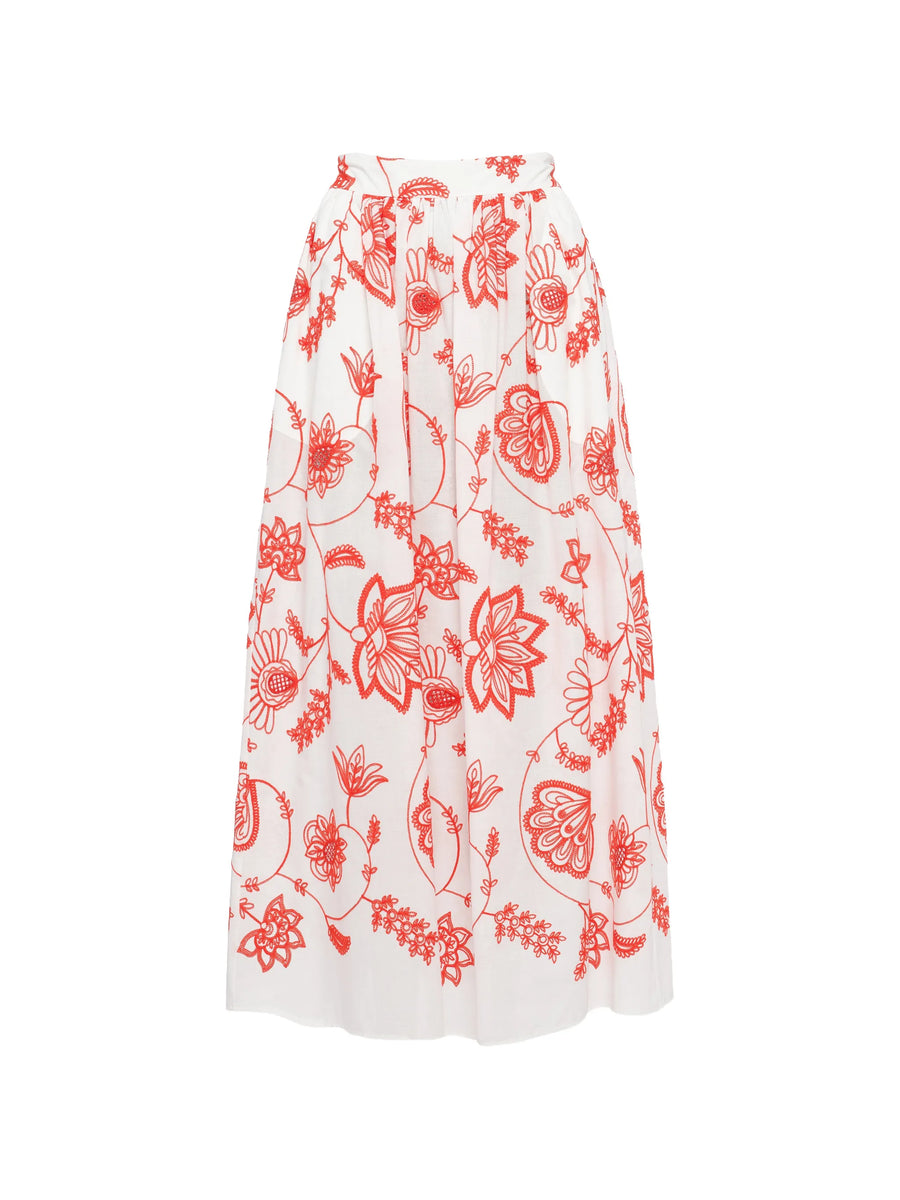 Eres Cotton 100% skirt in white