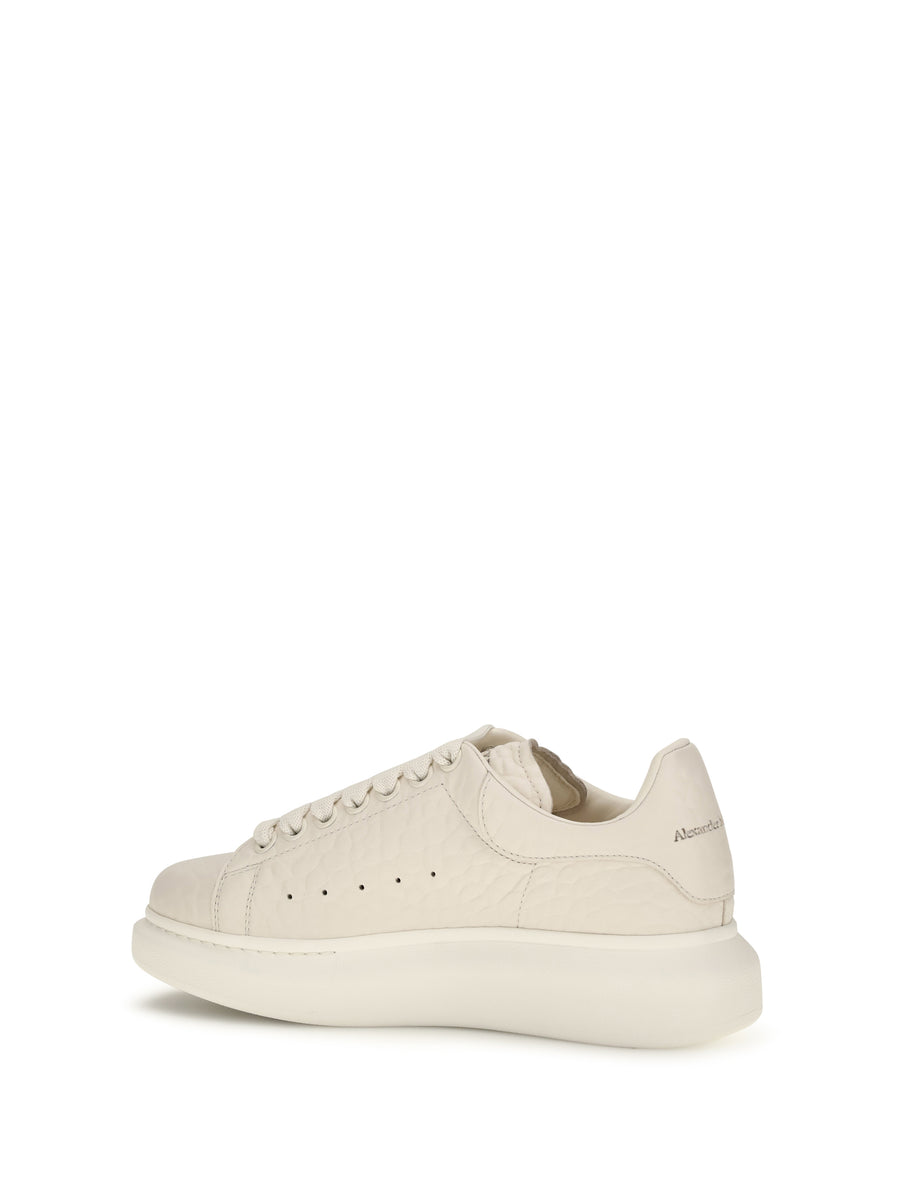 Sneakers Pebbled Leather White Trainers