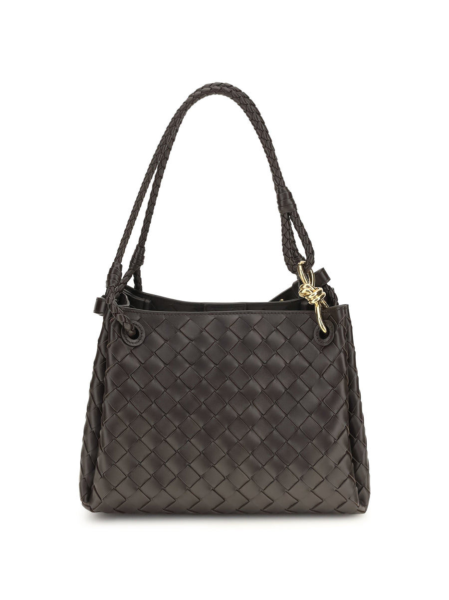 Shoulder Bag Intrecciato Calf Leather Fondant-m Brass