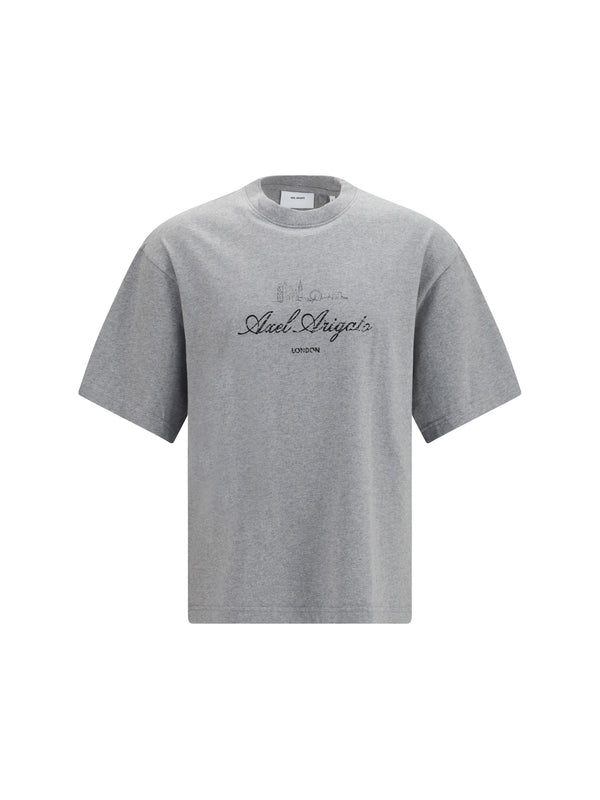 T-Shirt Ldn Sky Grey Melange Cotton T-shirts