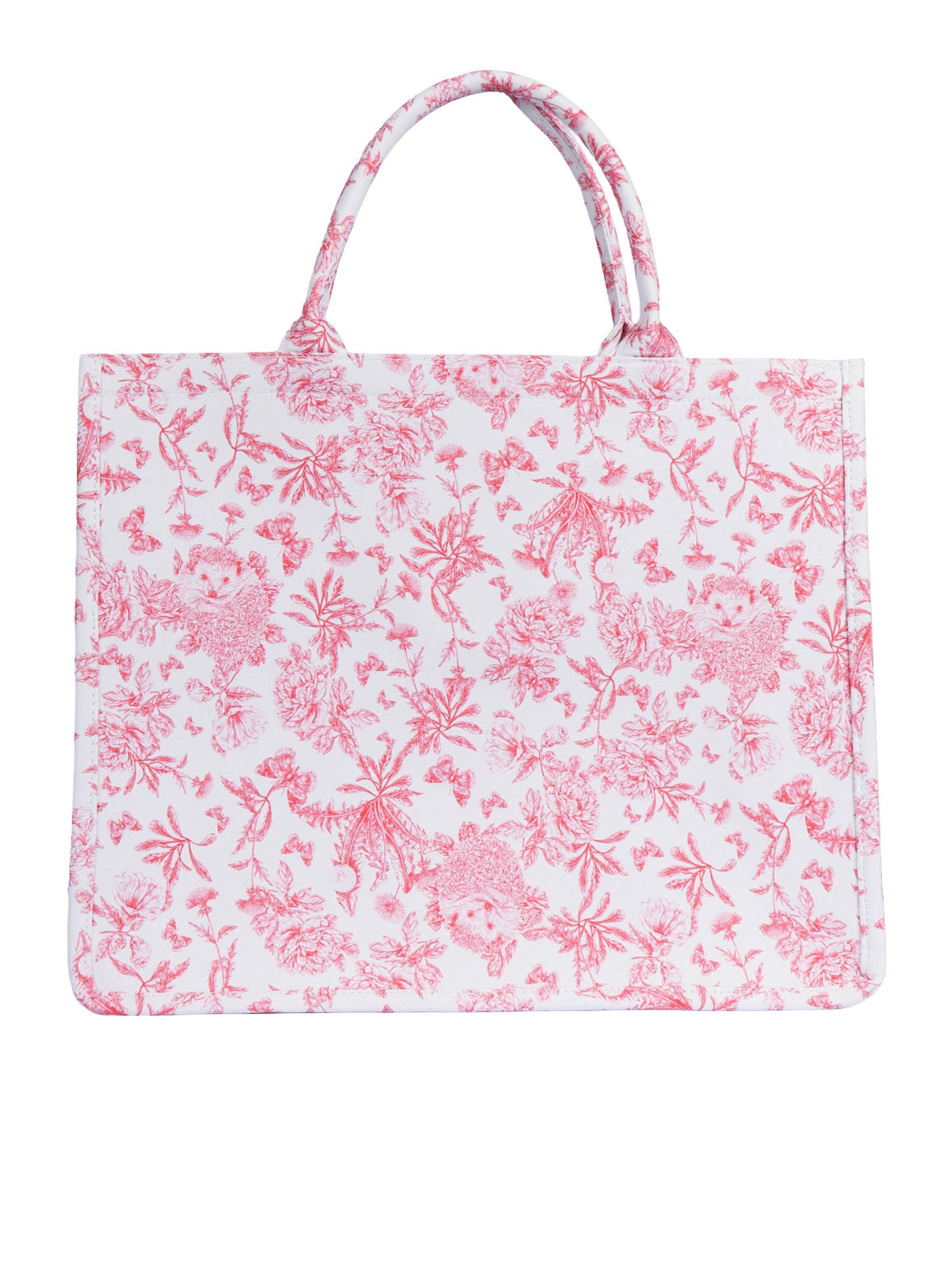 Large Tote Bag Pink Cotton Shopping