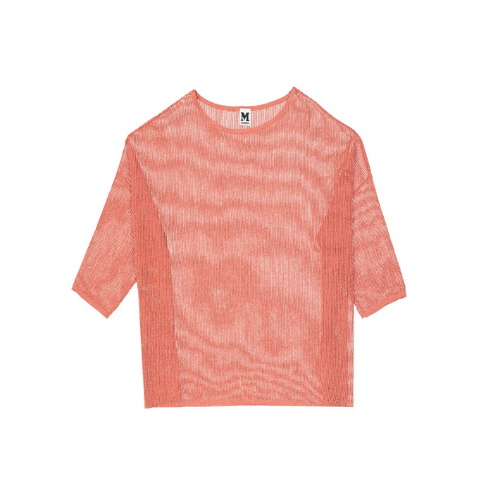 Missoni Semi-Transparent Sweater Pink Metallised Fiber Polyamide