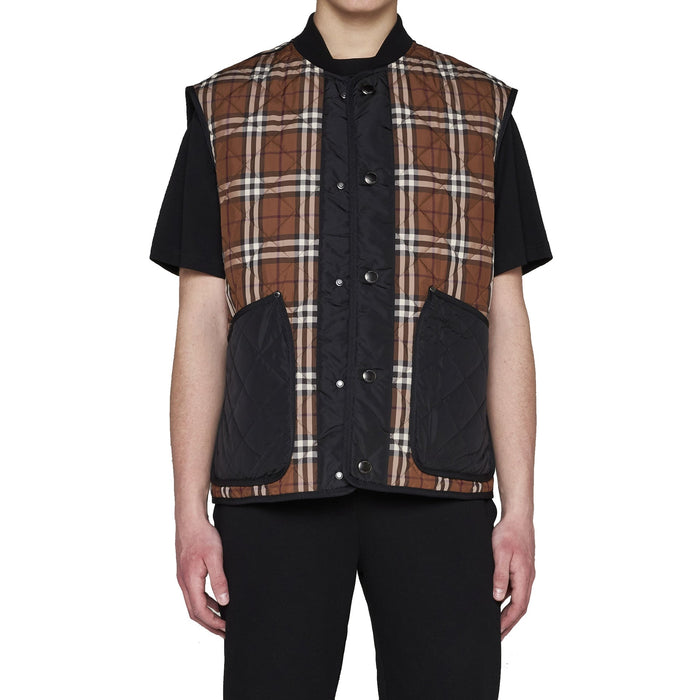 Weaverton Vest Jacket Brown Polyester