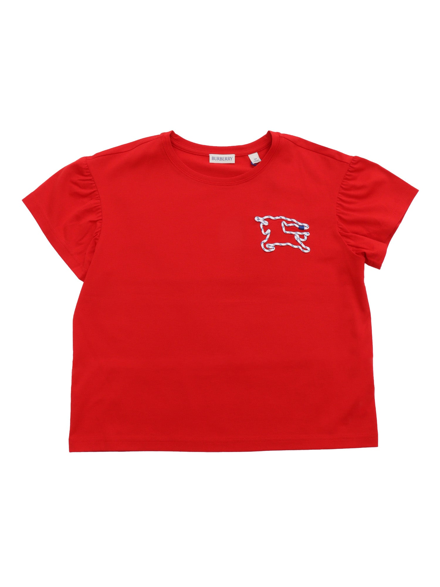 KID GIRL T-SHIRTS Red Cotton Short Sleeves T-shirt